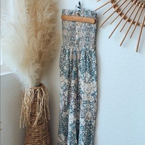 COPY - SUMMER tube top wide leg romper